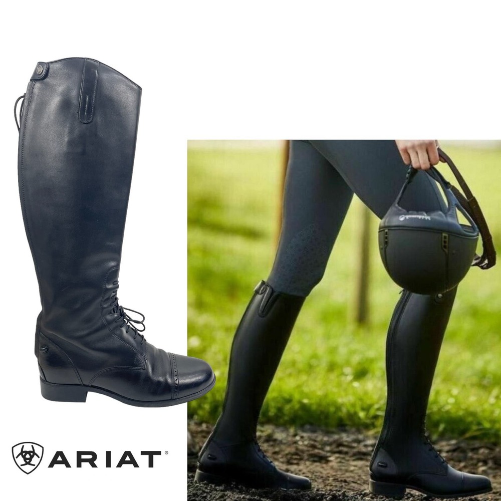 Ariat Heritage Contour II Field Zip Tall Riding Boots Equestrian Size 8.5